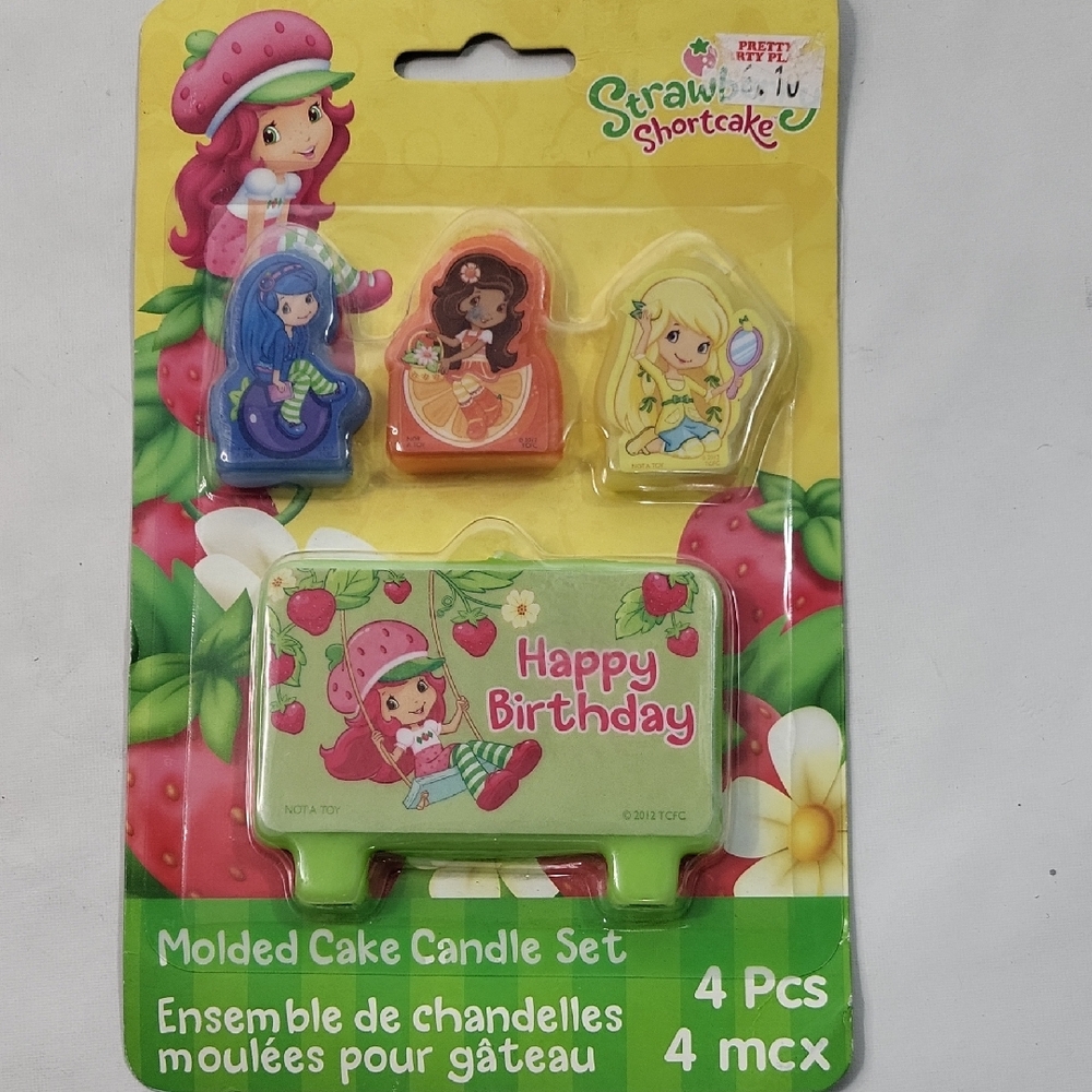Strawberry Shortcake Birthday Party Molded Cake Candle American Greeting 2012